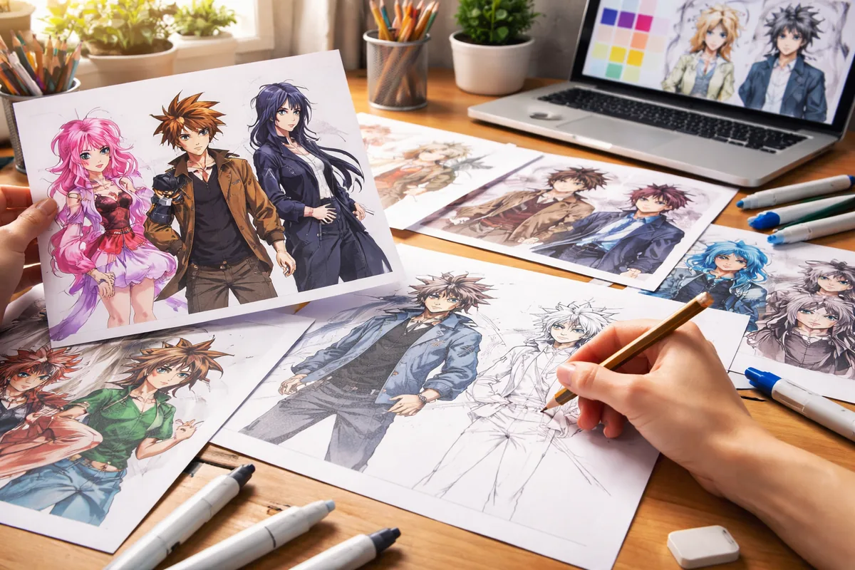 Comment choisir les personnages pour un manga captivant et original