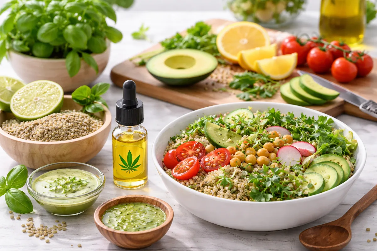 Comment intégrer le CBD dans la cuisine végétale pour améliorer le bien-être